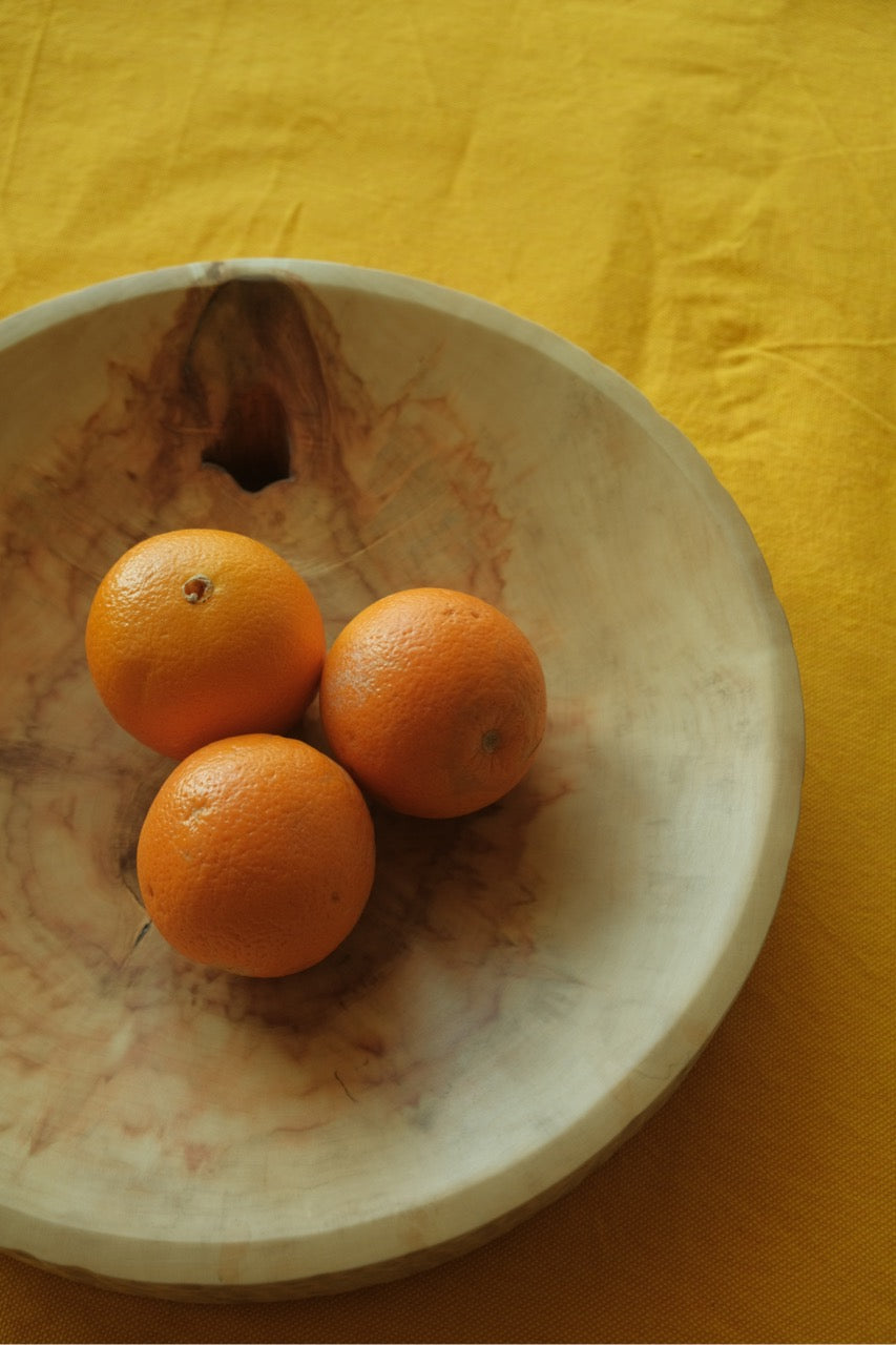 Reclaimed Maple Fruit bowl Round