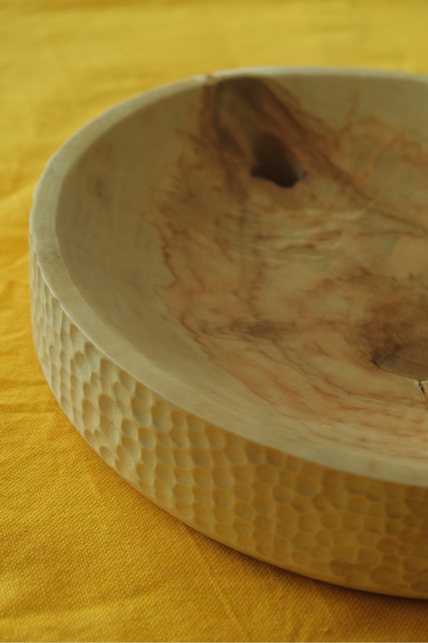 Reclaimed Maple Fruit bowl Round