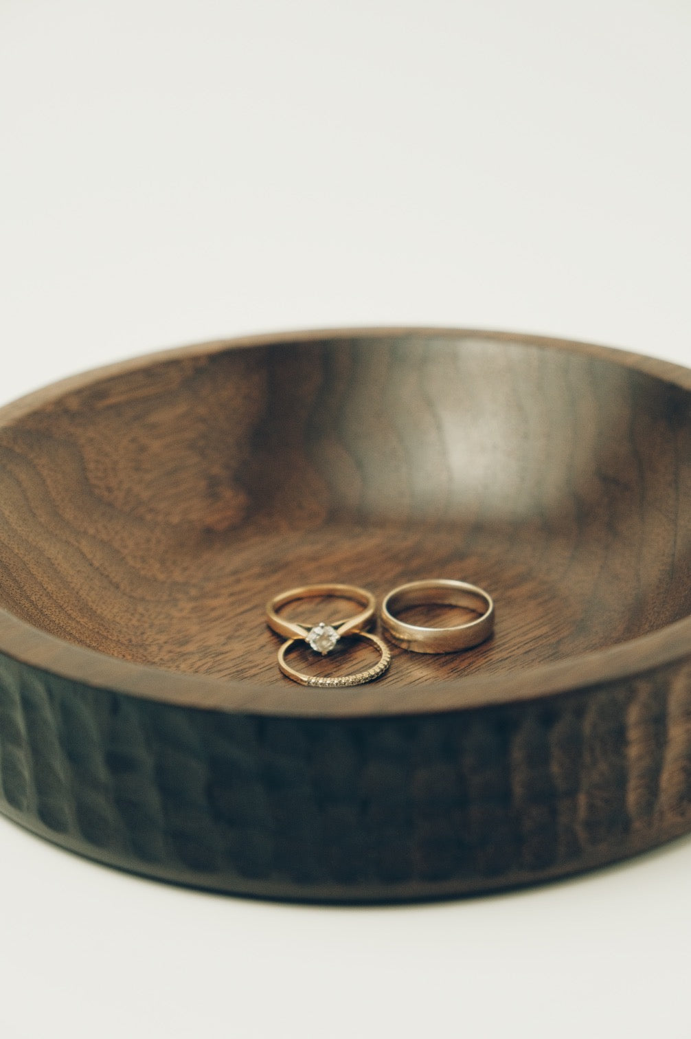 Walnut Textured Bowl