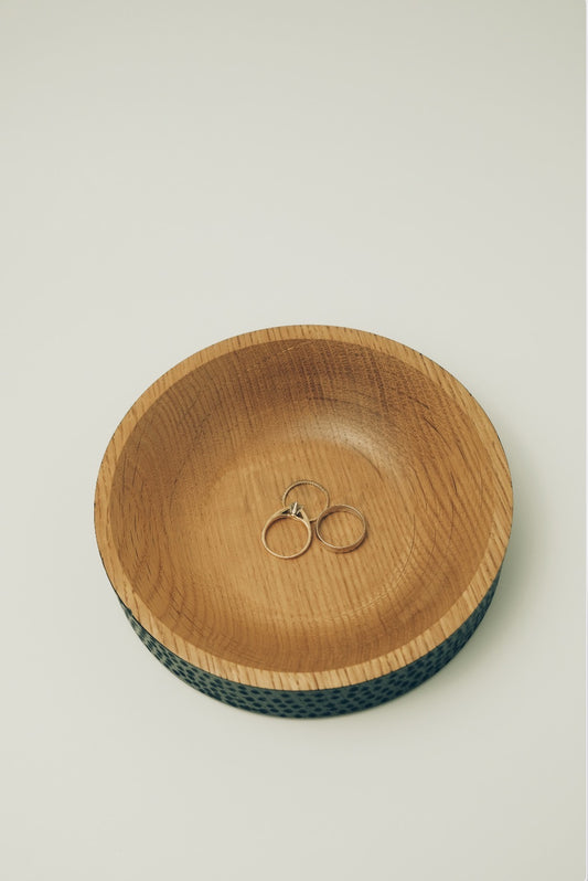 White Oak Textured Bowl - 1