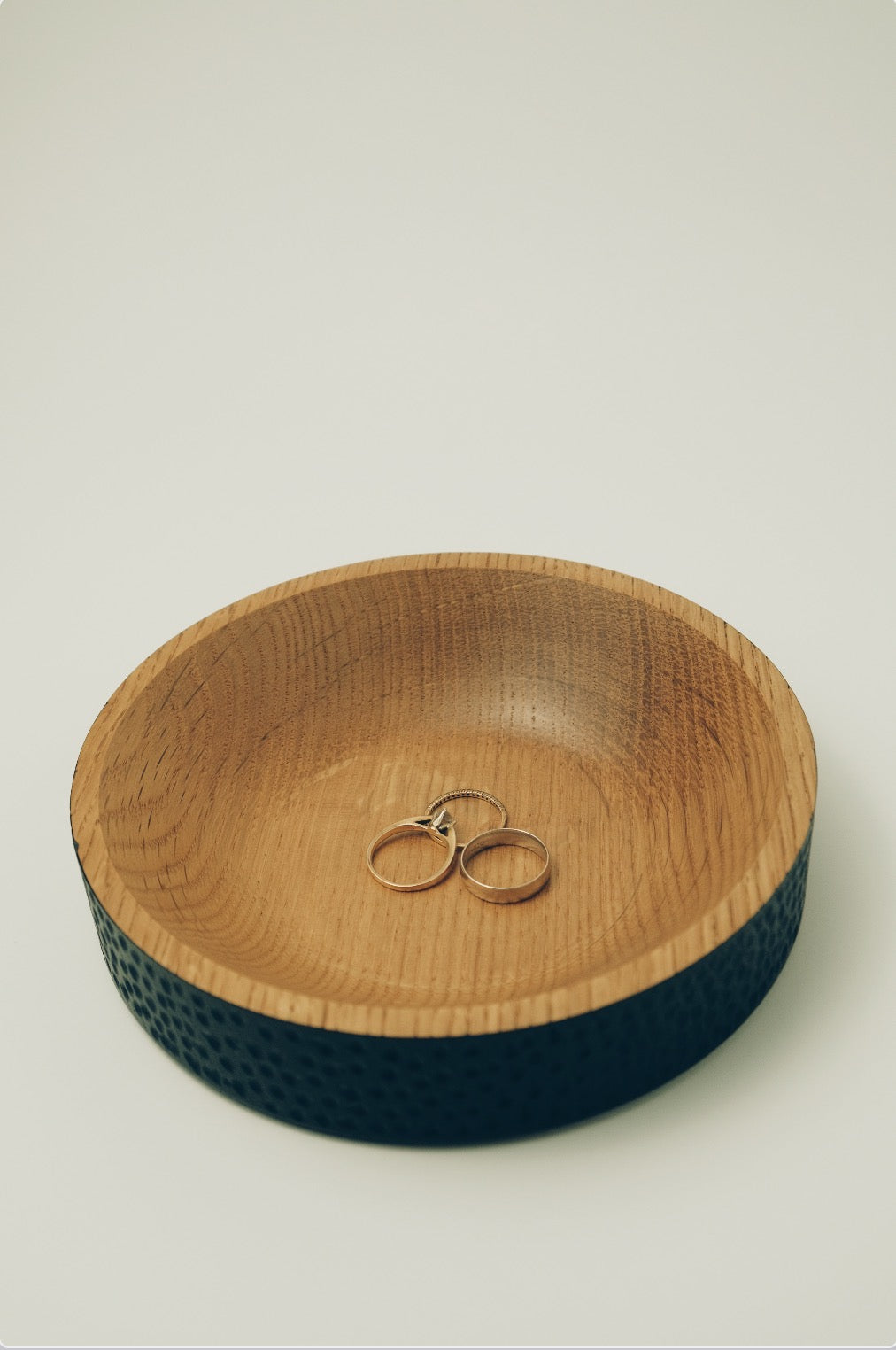White Oak Textured Bowl - 1