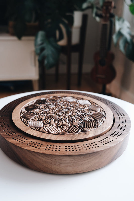 Mandala Cribbage Board