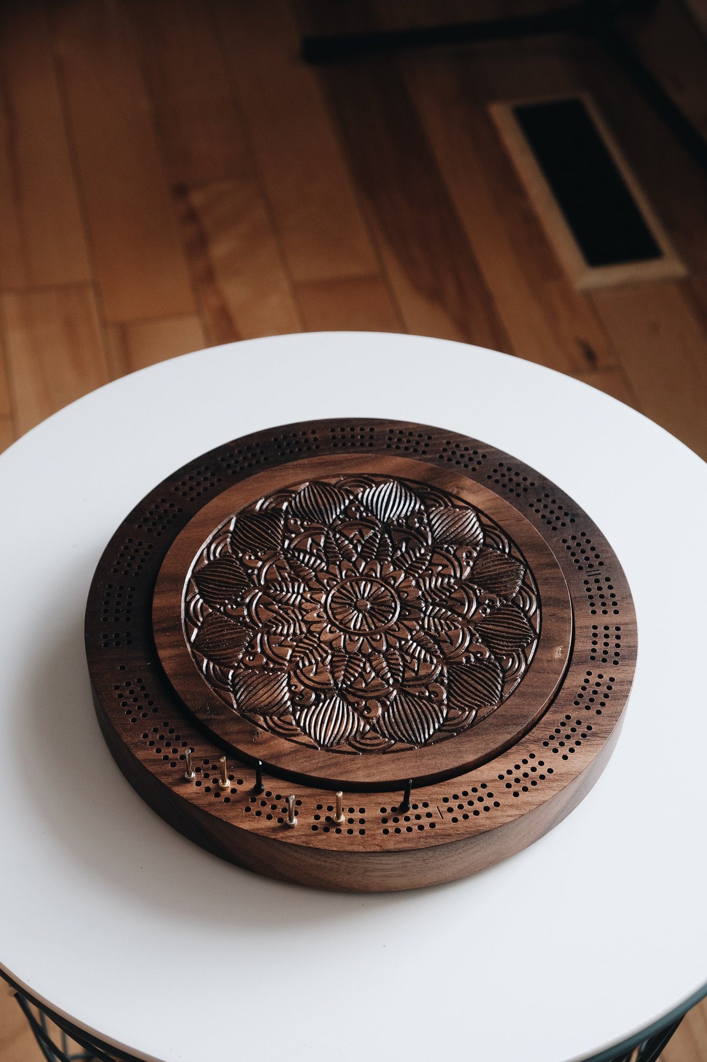 Mandala Cribbage Board