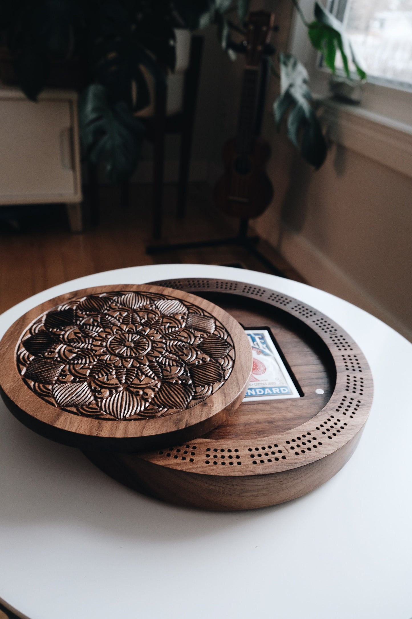 Mandala Cribbage Board