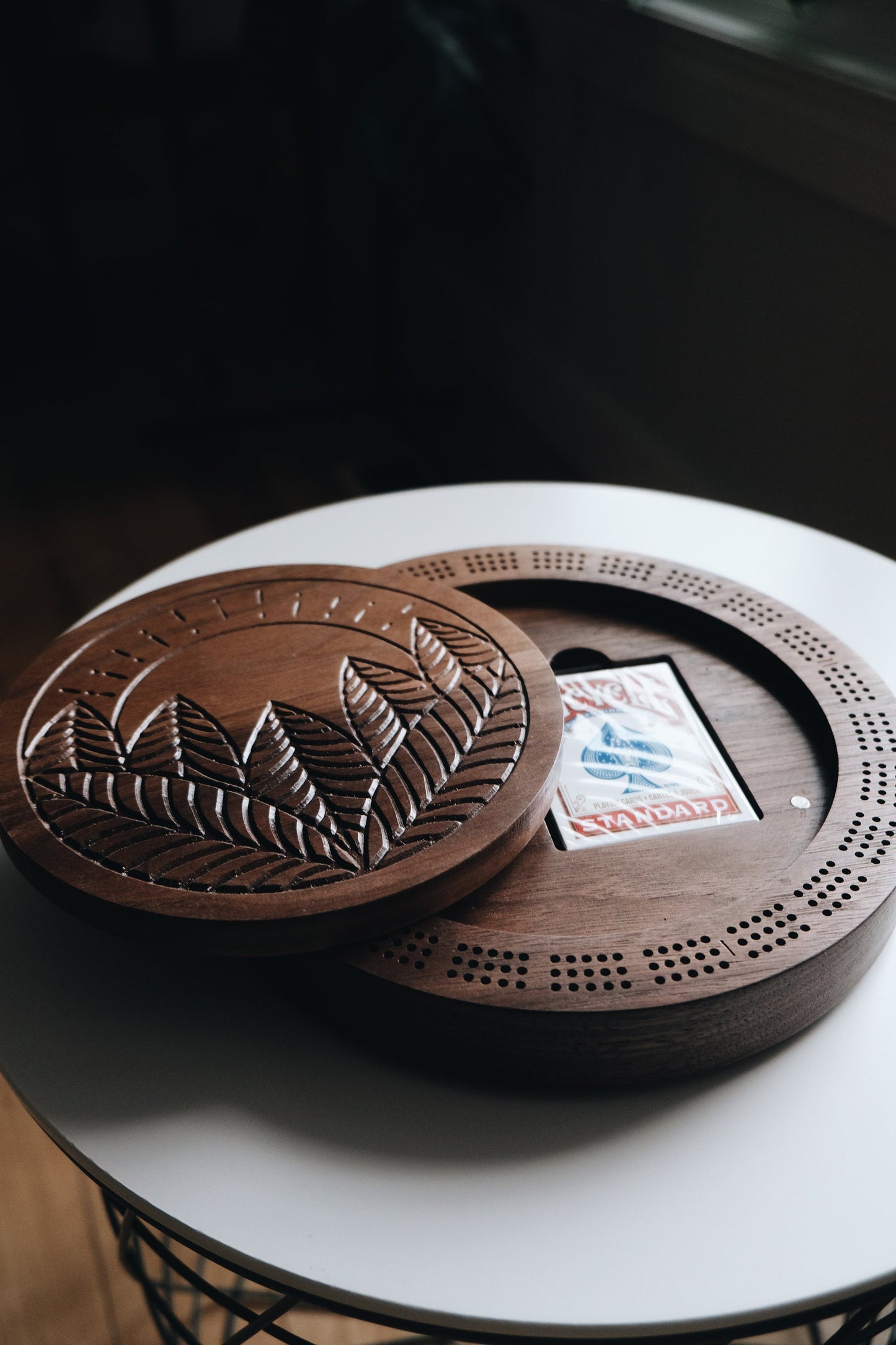 Plant Leaf Cribbage Board