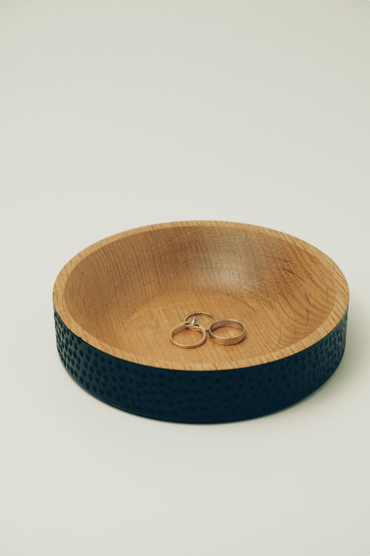 White Oak Textured Bowl - 1